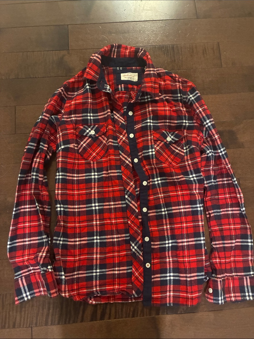 Red Plaid Button-Down Shirt - Women's Flannel